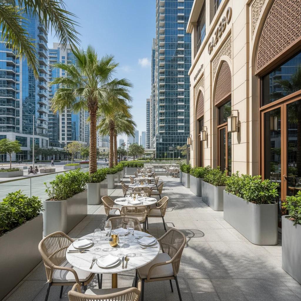 Gazebo Business Bay – Dining Experience & Location Guide