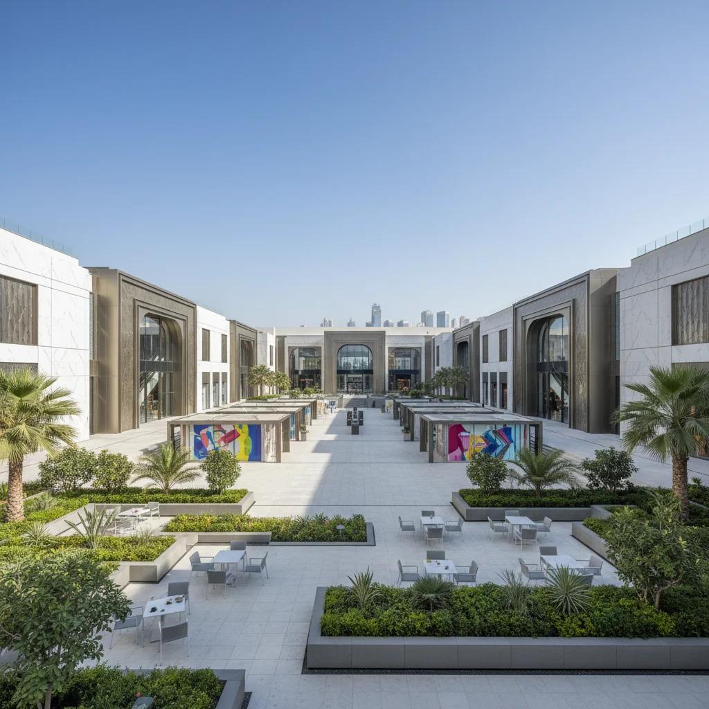 Al Shamkha Mall in Abu Dhabi overview