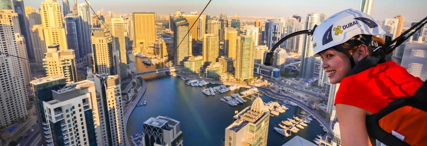XLine Dubai Marina - The Longest Urban Zipline In The World