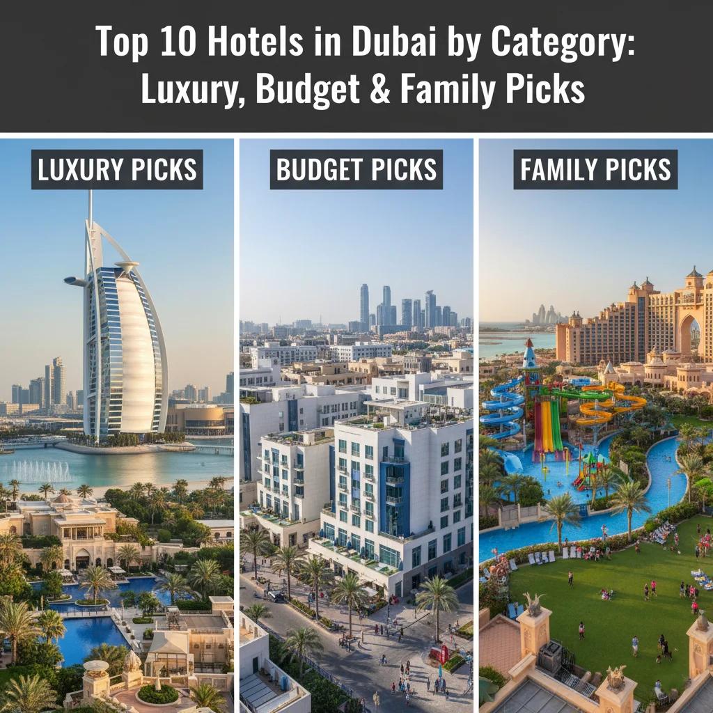 Top 10 Hotels in Dubai by Category: Luxury, Budget & Family Picks