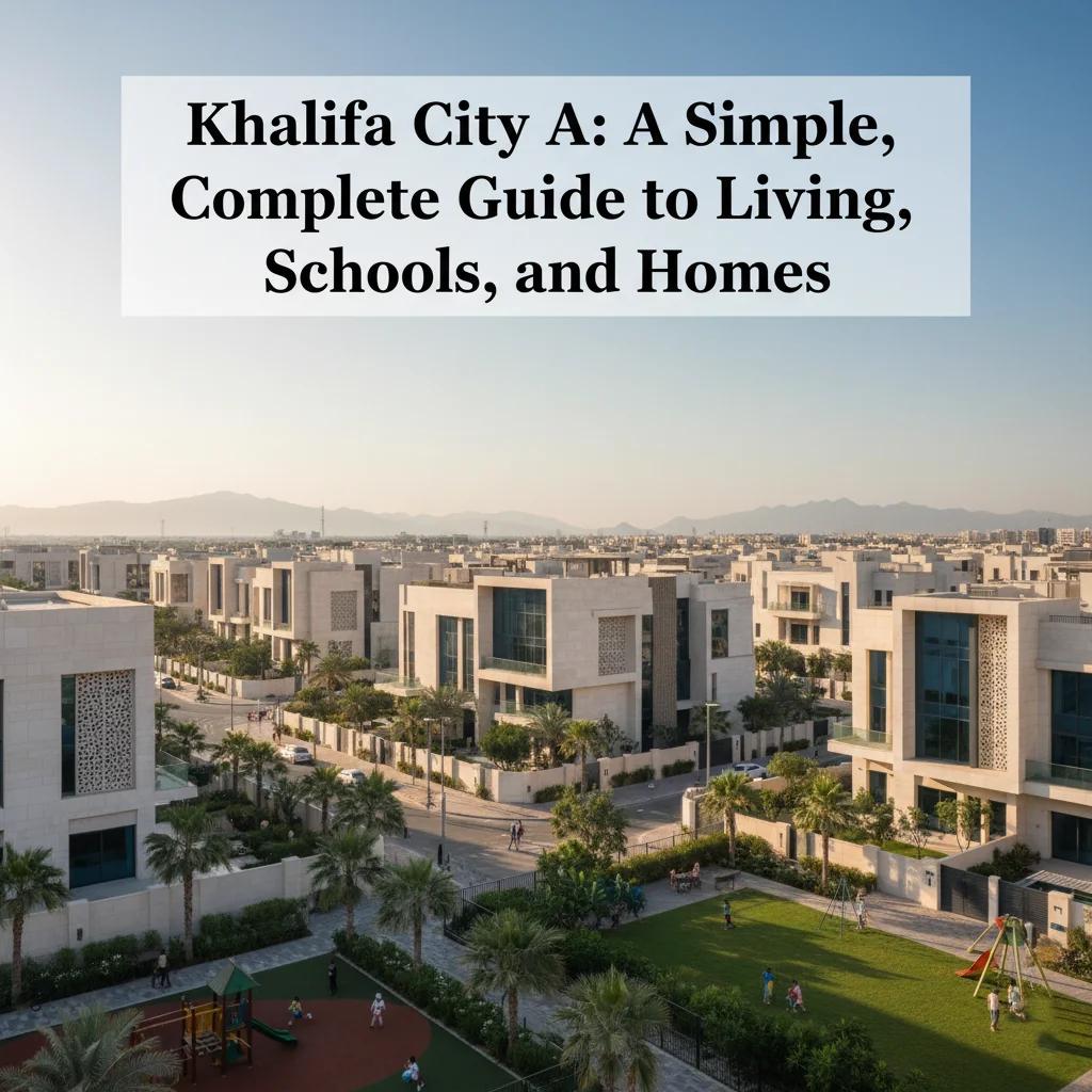Khalifa City A: A Simple, Complete Guide to Living, Schools, and Homes