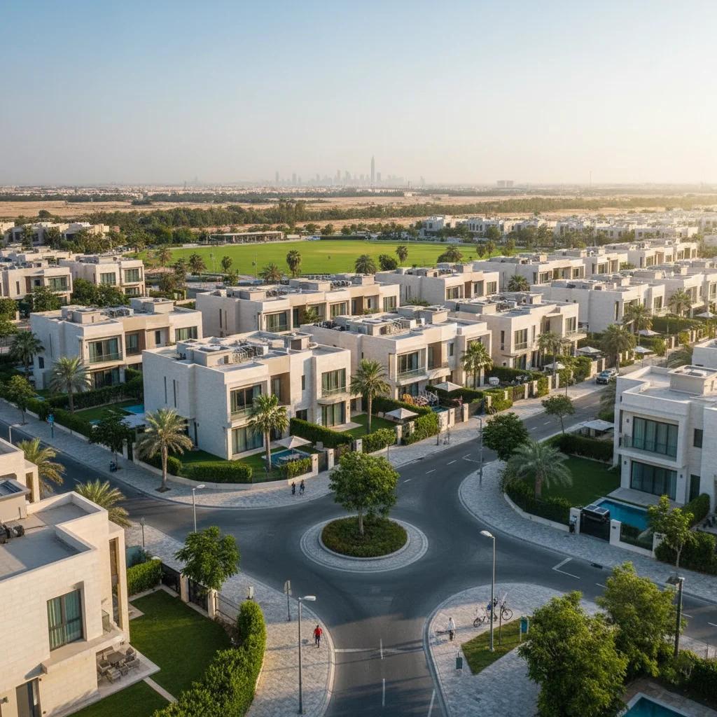 oud al muteena dubai: peaceful family community with villas and modern living