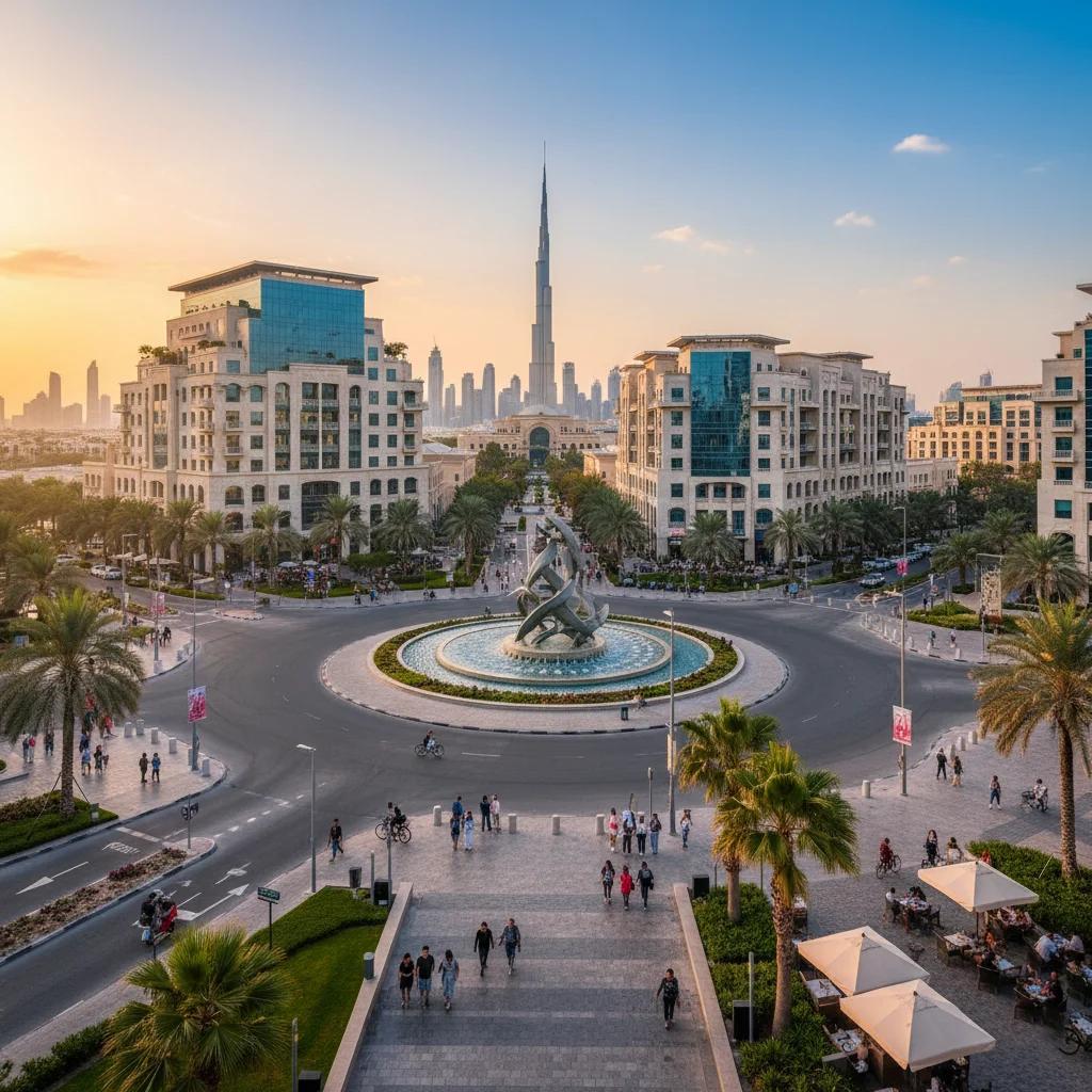 Enjoy Living and Working Near fish roundabout in Dubai