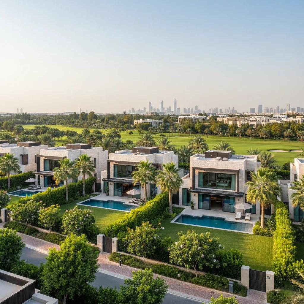 Quiet and green areas to buy bungalows in Dubai