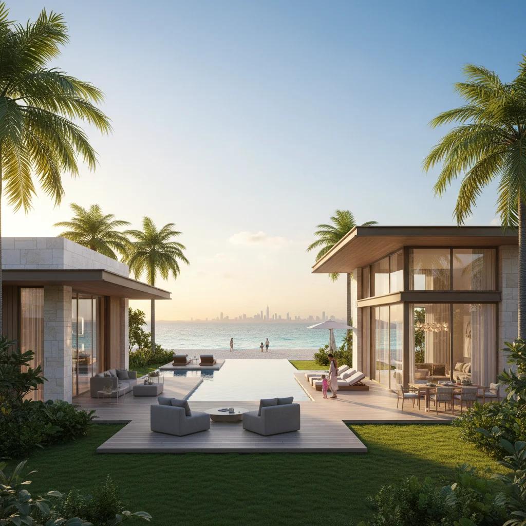 Beachfront bungalow for rent in Dubai